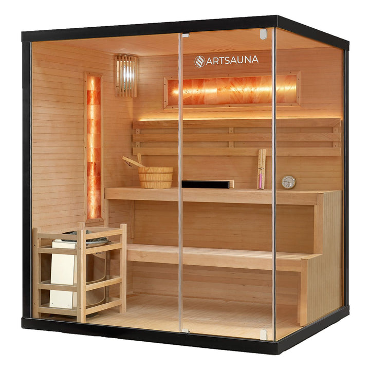 Traditionelle Sauna Vantaa - Schwarz