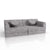 Kindersofa Kayo mit Cord Bezug & Kissen