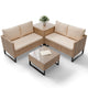 Gartenlounge für 4 Personen Santorini