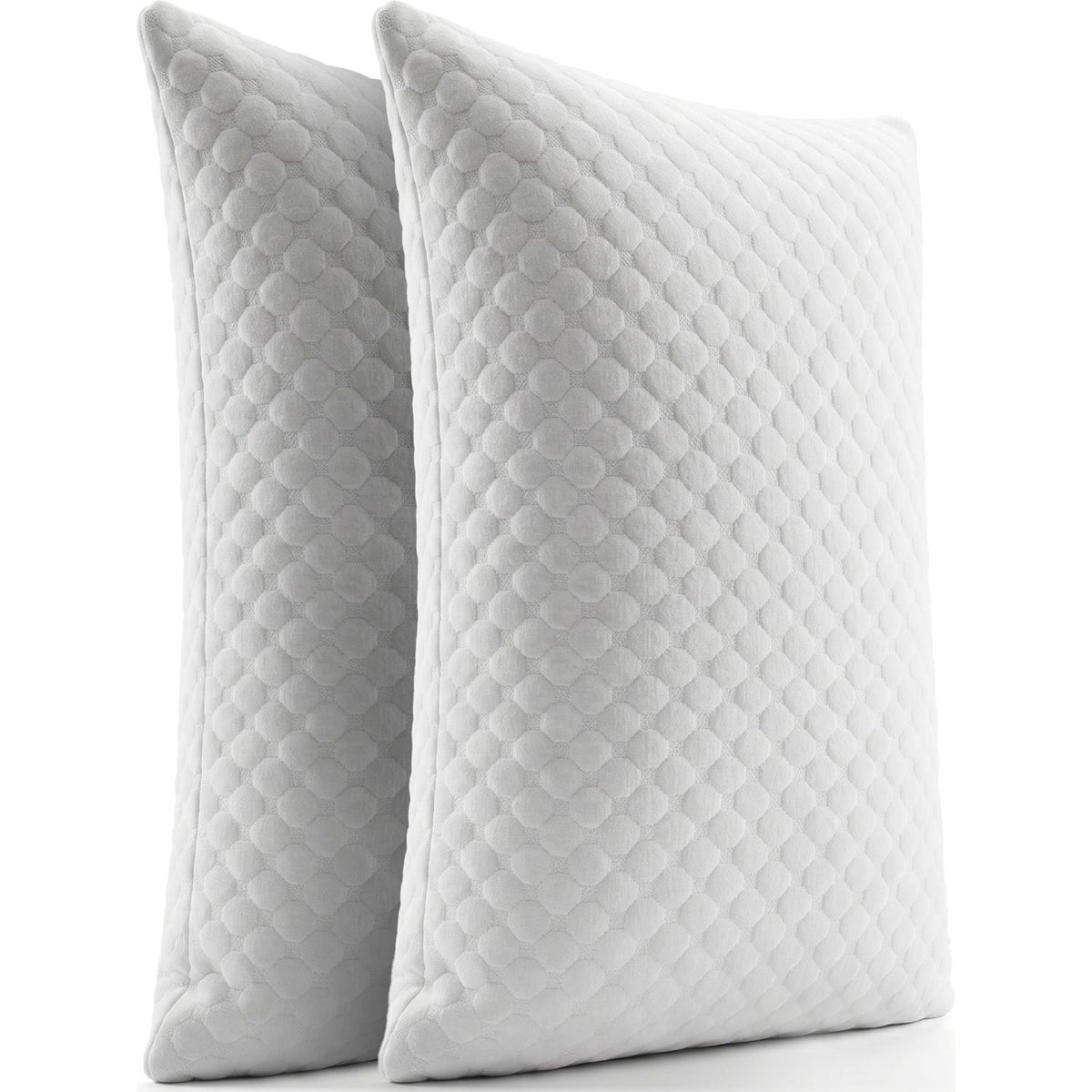 Kopfkissen 2er Set mit Memory Foam, ergonomisch