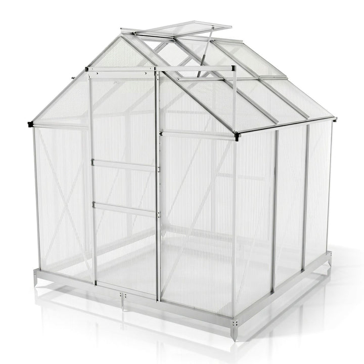 Aluminium Gewächshaus mit Fundament