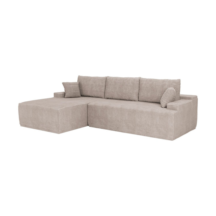 Sofa Coredo mit Cord Bezug & Dekokissen