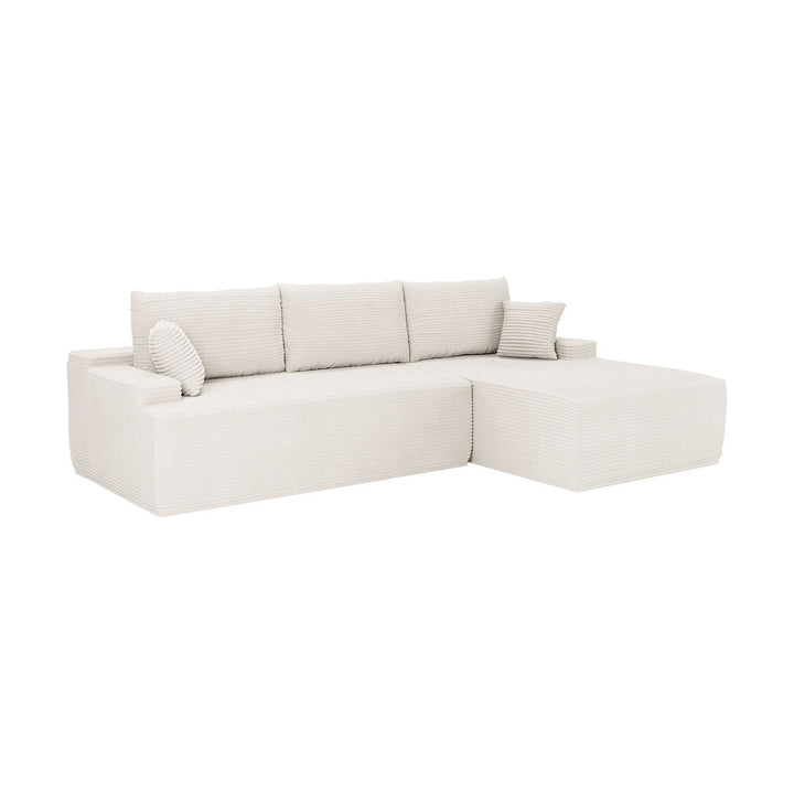 Sofa Coredo mit Cord Bezug & Dekokissen