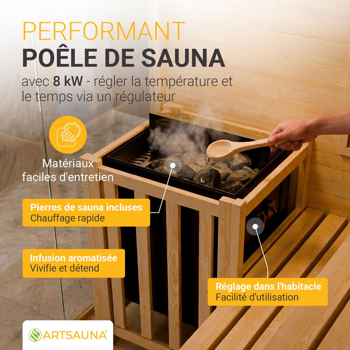 Traditionelle Sauna Vantaa - Schwarz