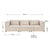 Modulares Sofa Domas M - 3 Sitzer