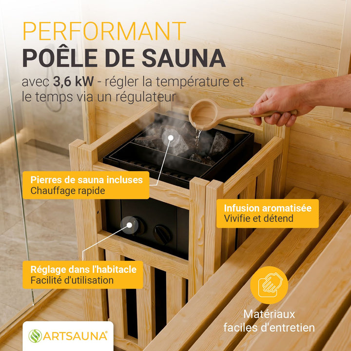 Traditionelle Sauna Vantaa - Schwarz