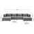 Modulares Sofa Domas XXL - Wohnlandschaft