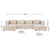 Modulares Sofa Domas XXL - Wohnlandschaft
