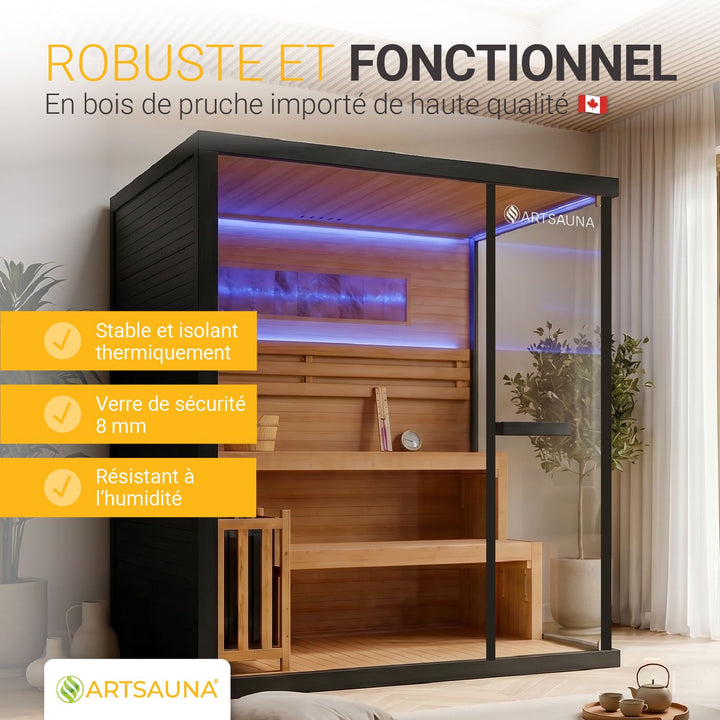 Traditionelle Sauna Vantaa - Schwarz