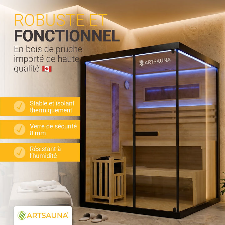 Traditionelle Sauna Vantaa - Schwarz
