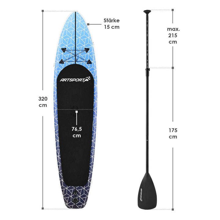 Stand Up Paddling Board - Komplett Set