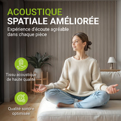 Akustikpaneele Holzoptik 4er Set