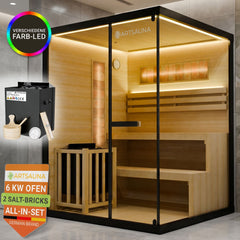 Traditionelle Sauna Vantaa - Schwarz