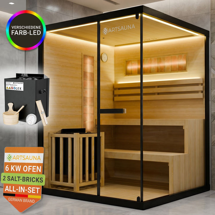 Traditionelle Sauna Vantaa - Schwarz