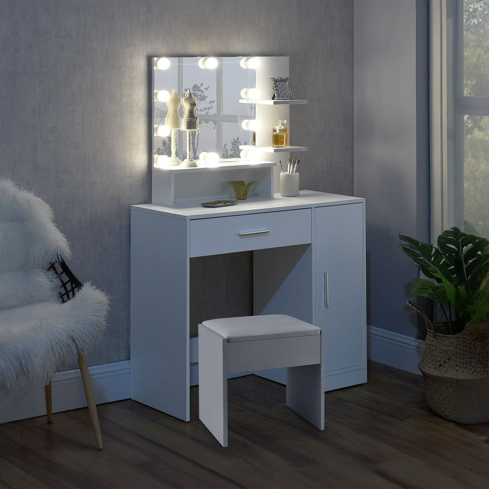 Schminktisch Zoey mit Hocker Melly