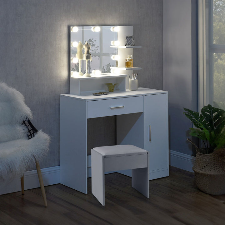 Schminktisch Zoey mit Hocker Melly