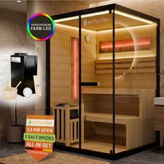 Traditionelle Sauna Vantaa - Schwarz