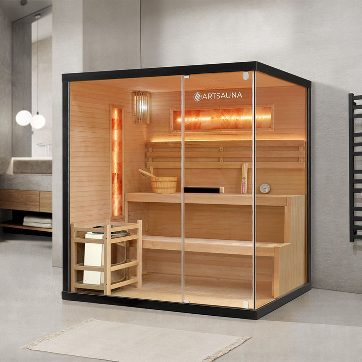 Traditionelle Sauna Vantaa - Schwarz
