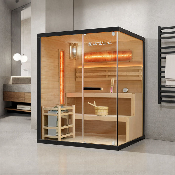 Traditionelle Sauna Vantaa - Schwarz