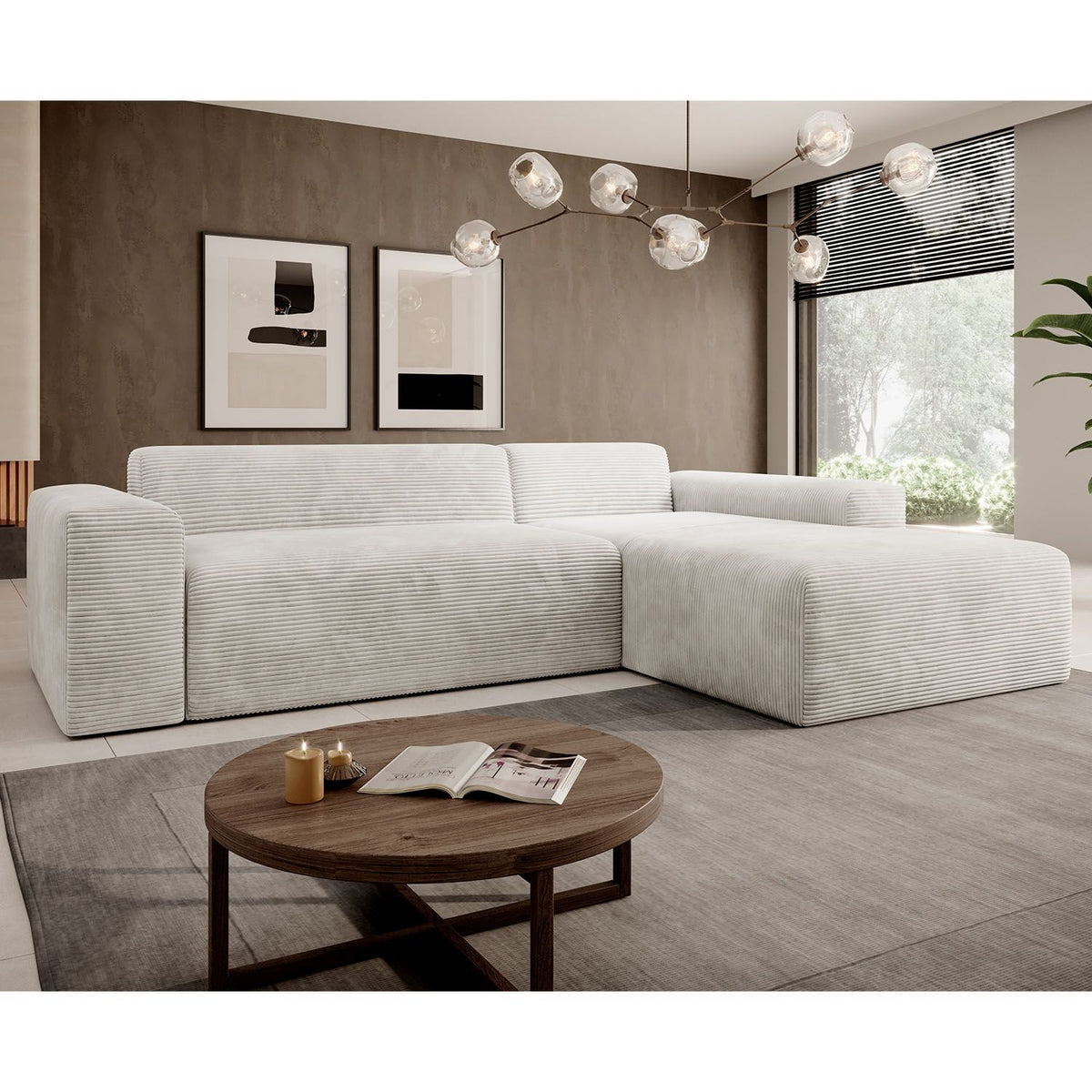 Sofa in L-Form Vals
