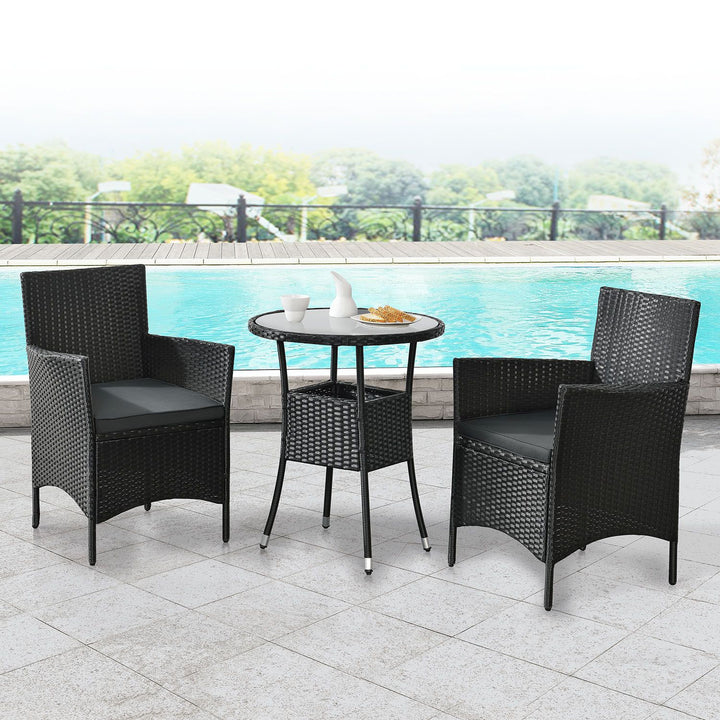 Polyrattan Balkon Set Bayamo