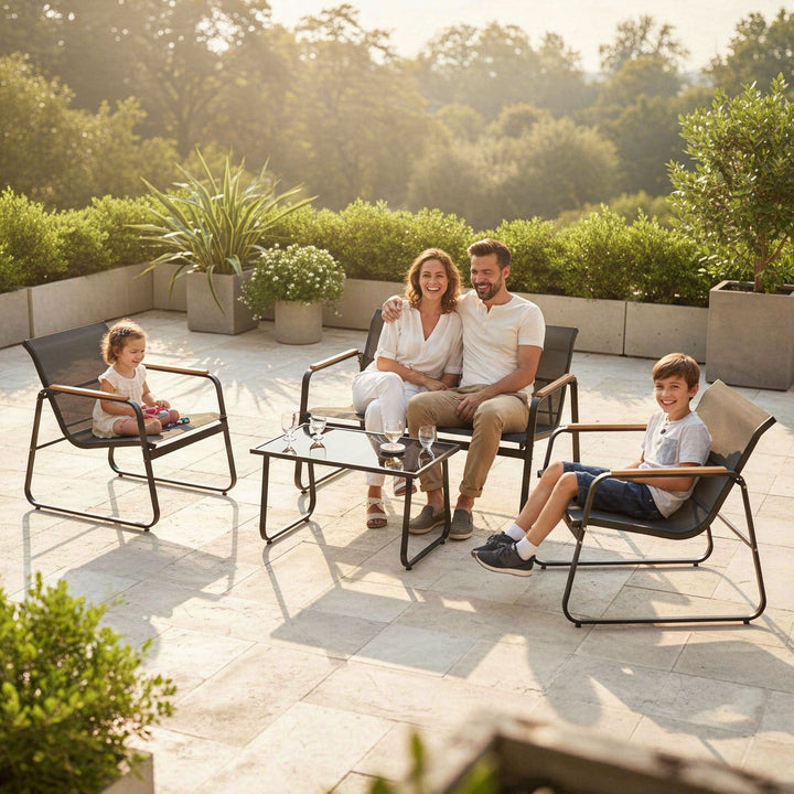 Gartenmöbelset Genua 4-teilig