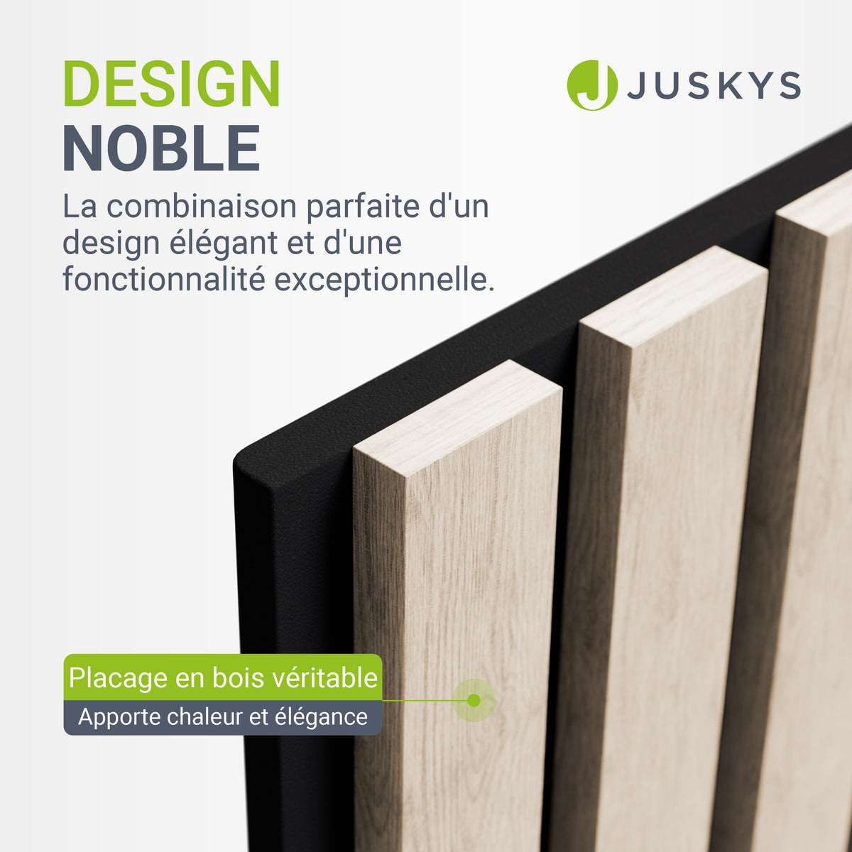 Akustikpaneele Holzoptik 4er Set