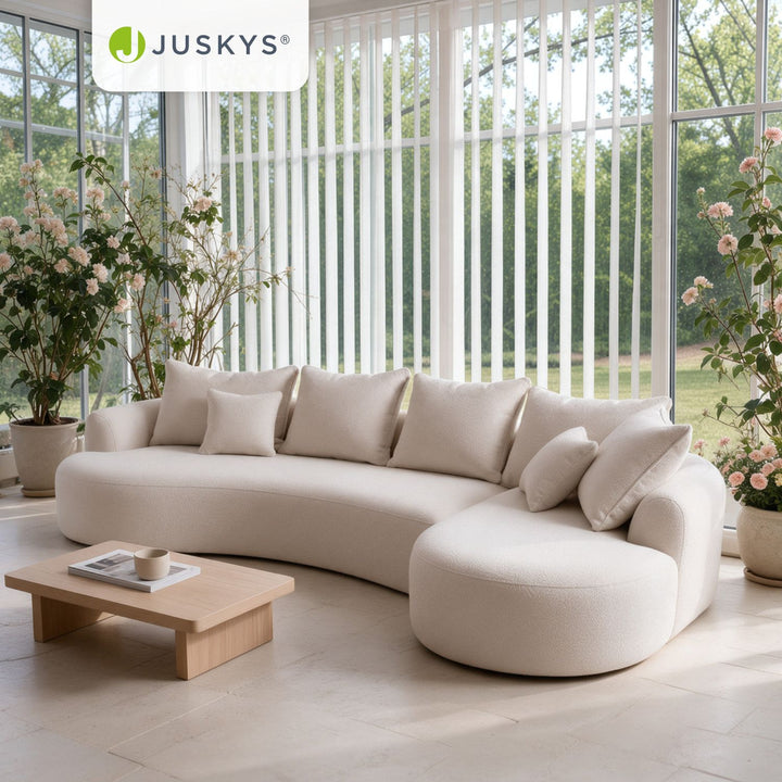 Sofa Tirano mit Ottomane & Dekokissen