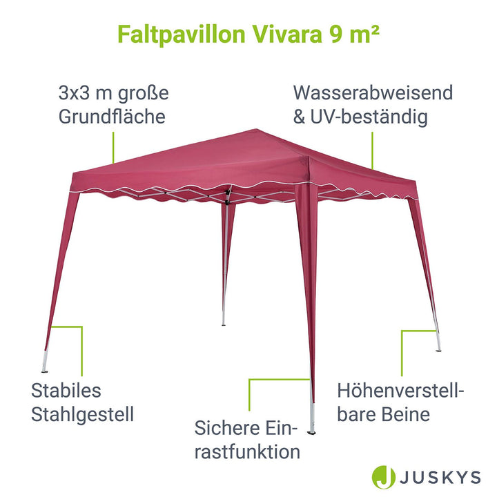 Faltpavillon Vivara 3x3 m