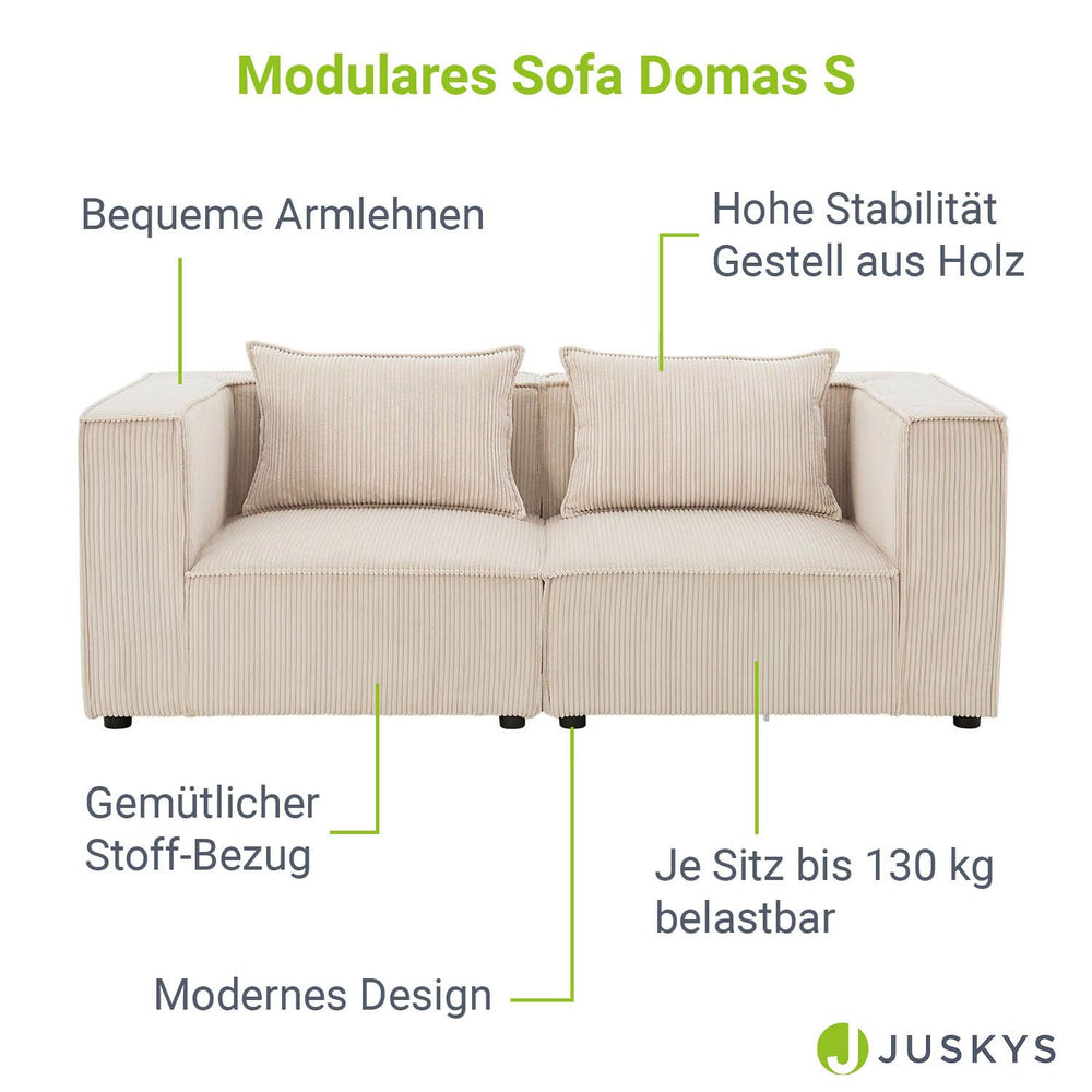 Modulares Sofa Domas S - 2 Sitzer