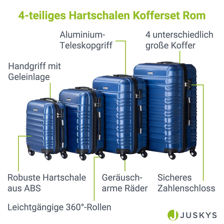 Hartschalen Kofferset Rom - Champagner