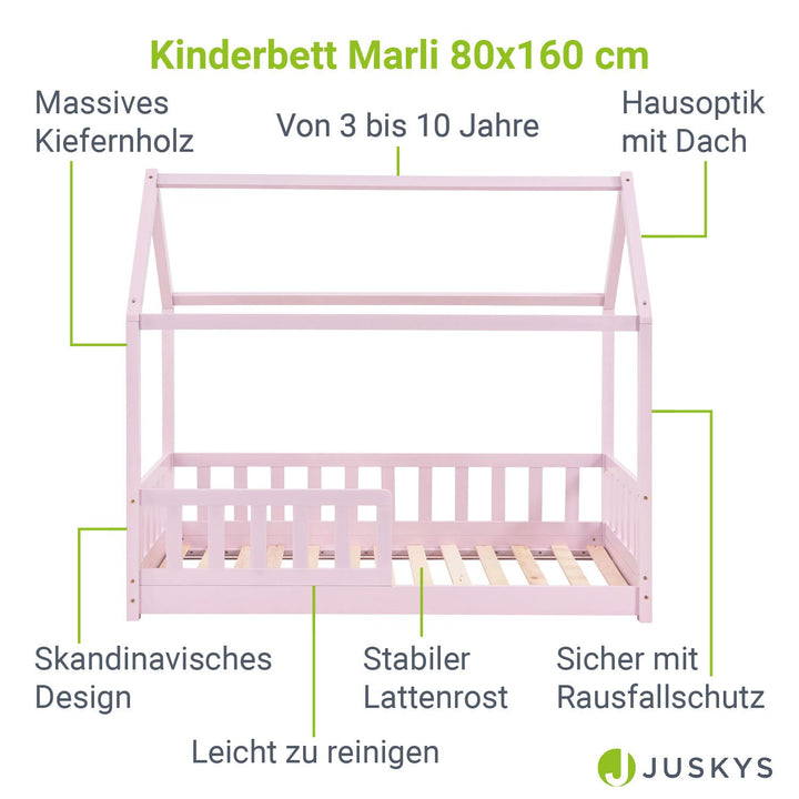 Kinderbett Marli 80 x 160 cm