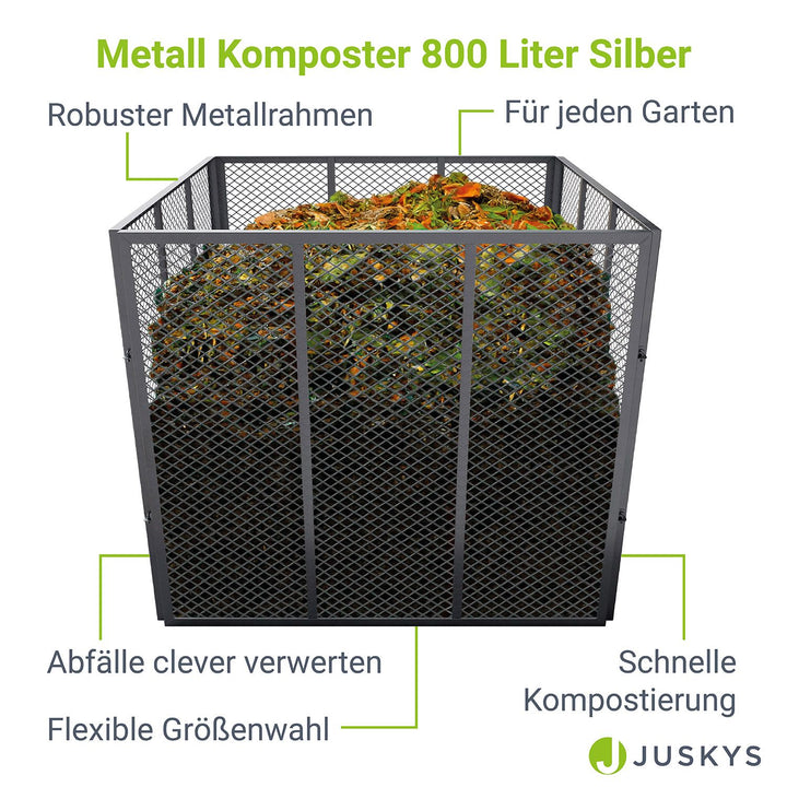 Metall Komposter für Gartenabfälle