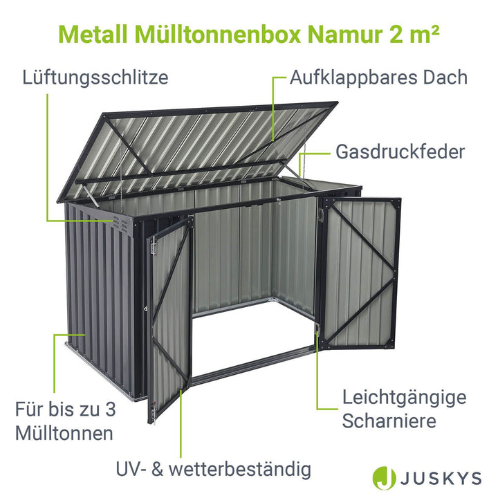 Mülltonnenbox Namur 1,9 m²