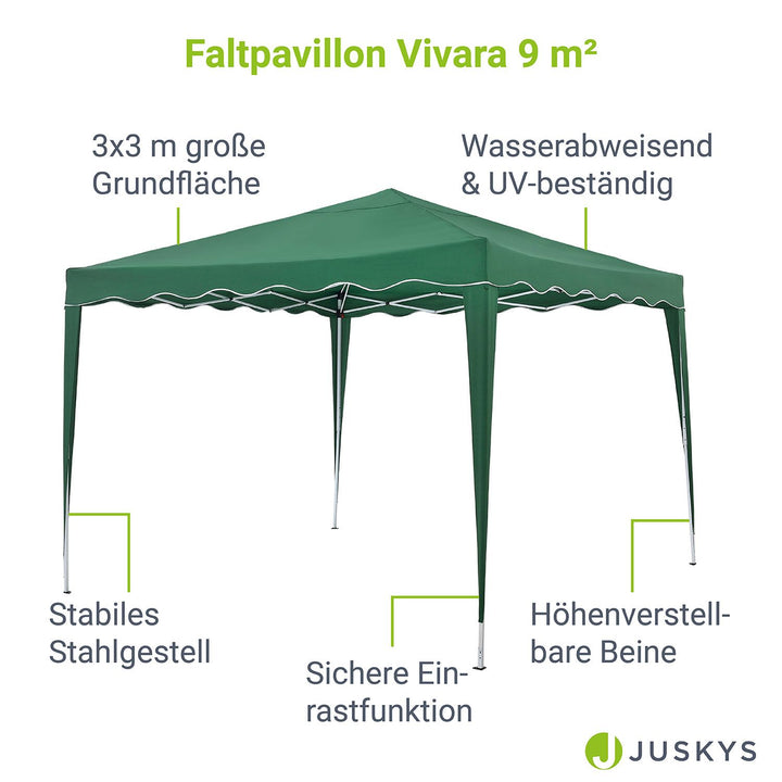 Faltpavillon Vivara 3x3 m