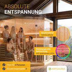 Indoor Sauna Espoo 200 Premium