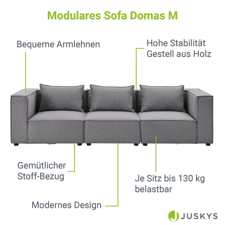 Modulares Sofa Domas M - 3 Sitzer