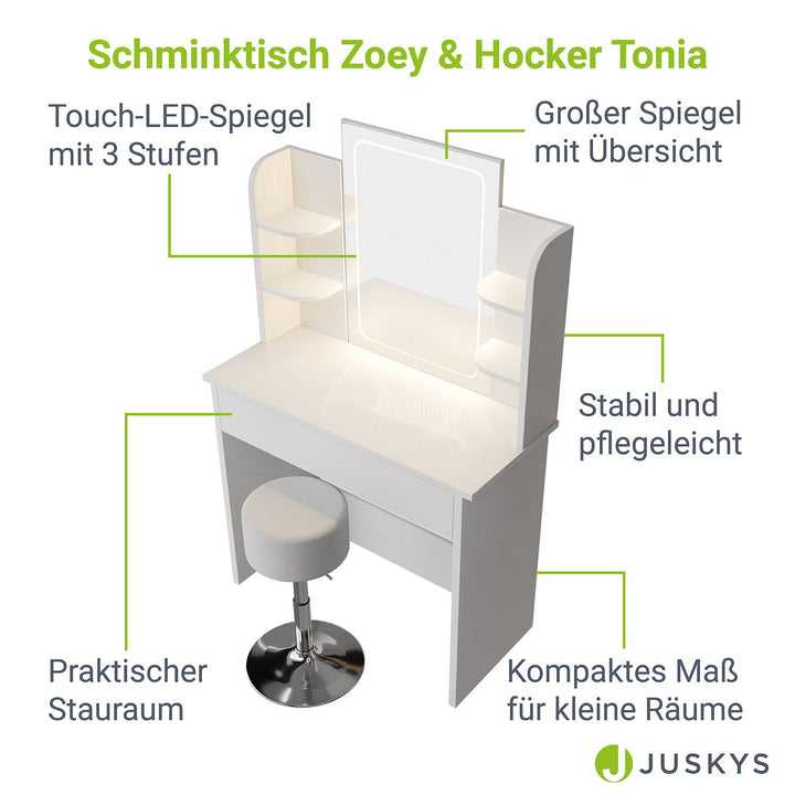 Schminktisch Zoey & Hocker Tonia