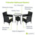 Polyrattan Balkon Set Bayamo