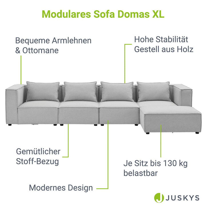 Modulares Sofa Domas XL - 4 Sitzer