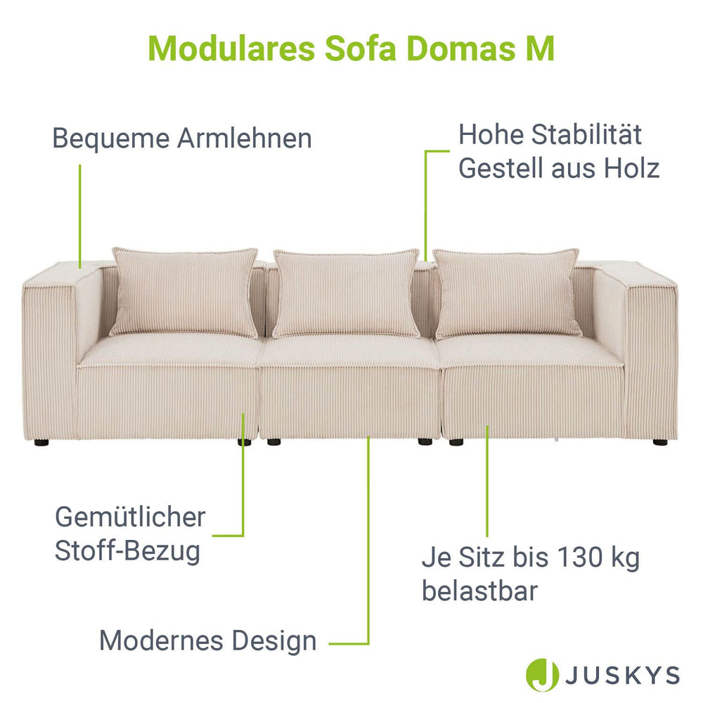 Modulares Sofa Domas M - 3 Sitzer