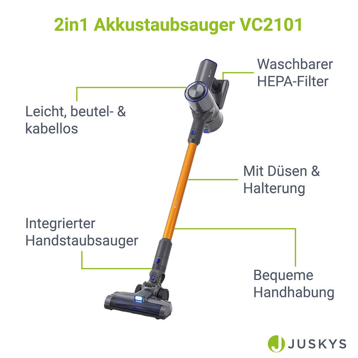 2-in-1 Akkustaubsauger VC2101