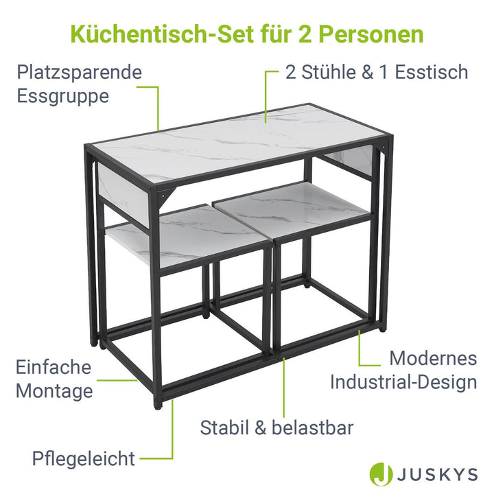 Küchentisch Set 3-teilig