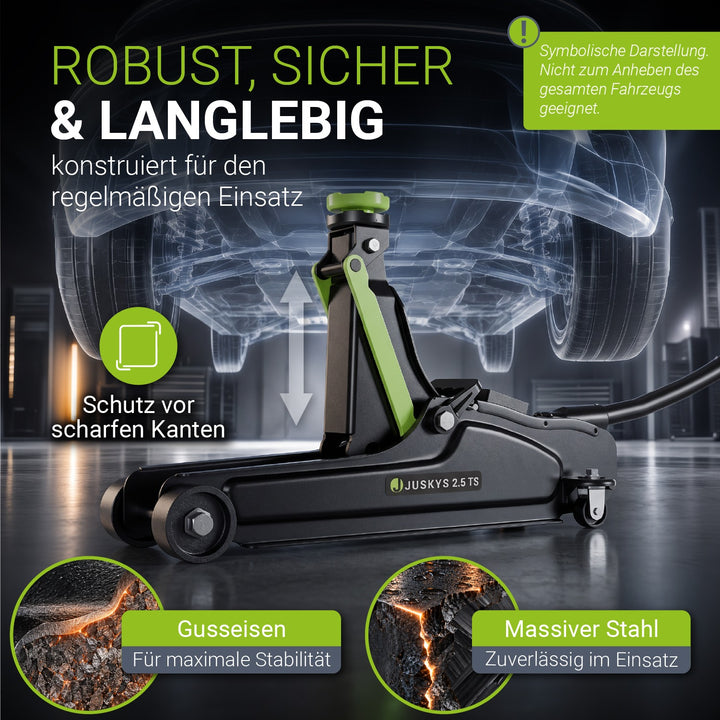 Wagenheber 2,5 t mit Transportbox