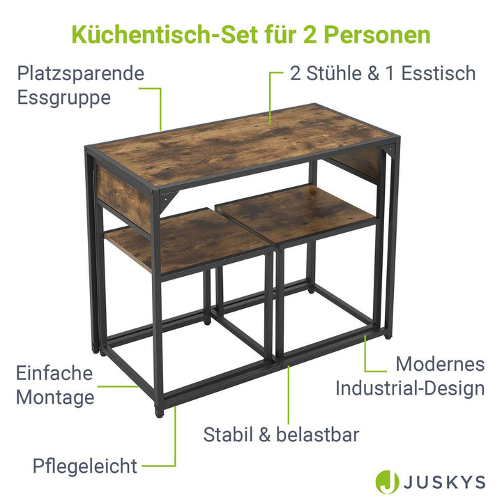 Küchentisch Set 3-teilig