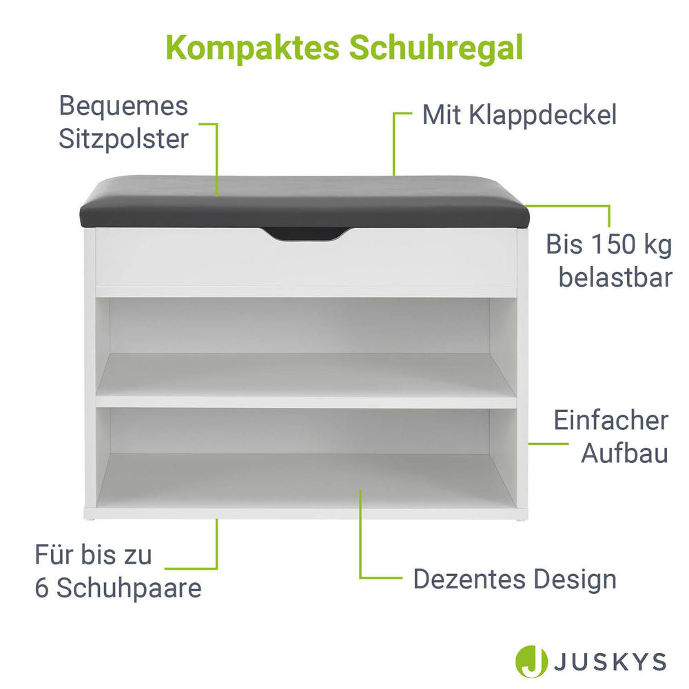 Schuhregal aus Holz 60 x 30 x 44 cm