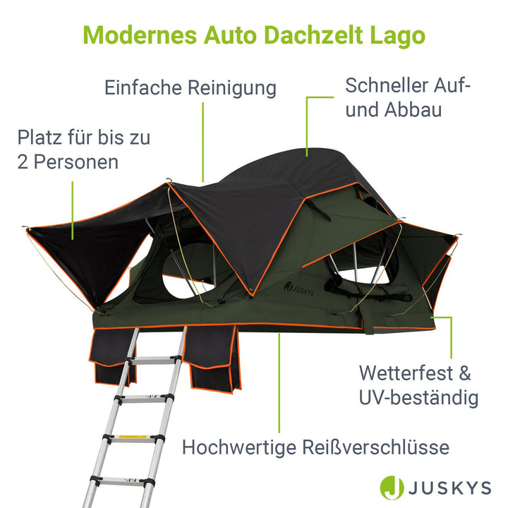 Dachzelt für 2 Personen Lago