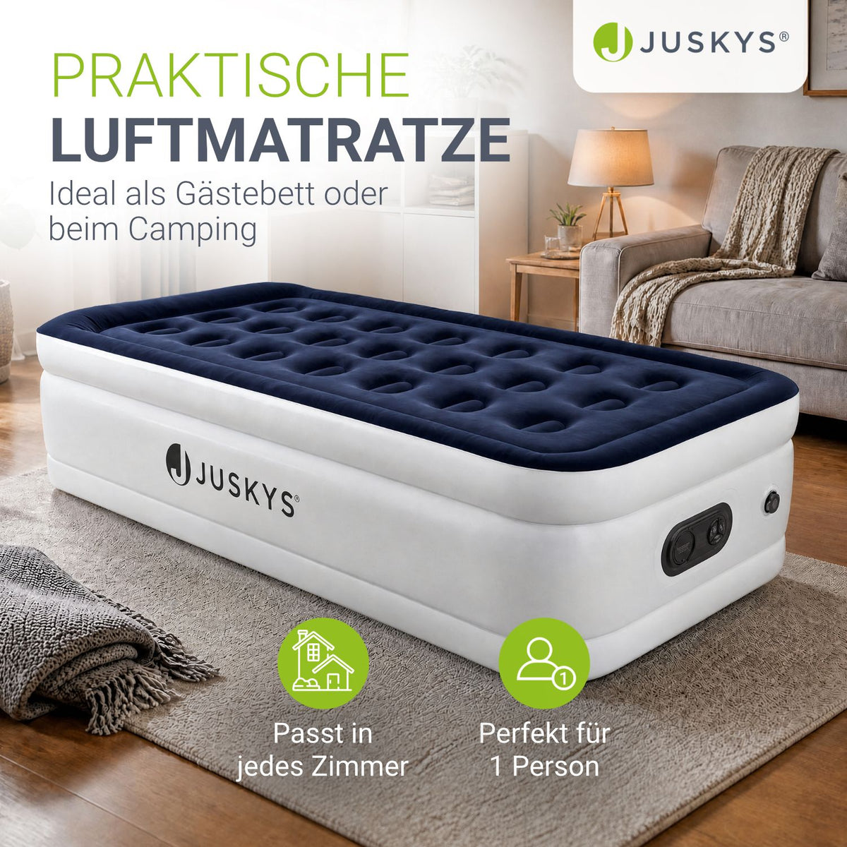 Selbstaufblasende Luftmatratze Sapri für Camping