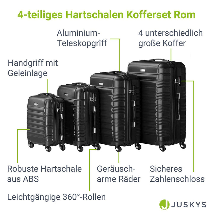 Hartschalen Kofferset Rom - Champagner