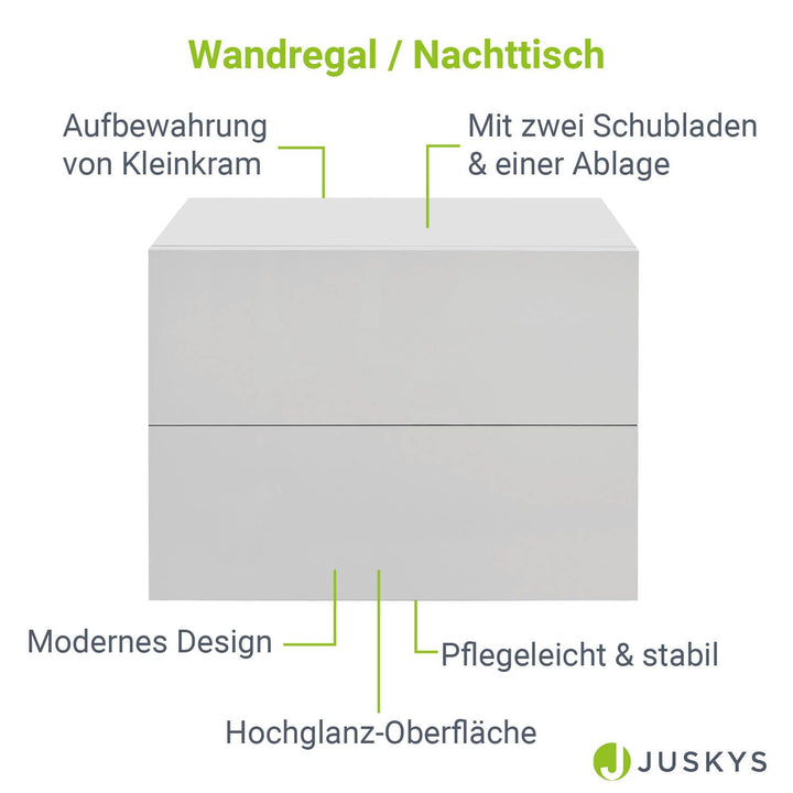 Wandschrank Nachttisch hängend